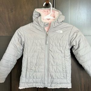 The North Face Reversible Mossbud Jacket with Hood- size 4